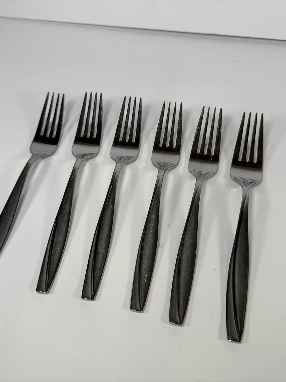 Oneida Camlynn Cleo Stainless Flatware 42 Pcs Lot Frosted/Mirror Finish Serving